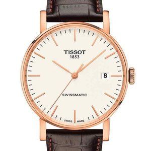 Tissot Men's Everytime Swissmatic Automatic Brown Strap Watch T109.407.36.031.00